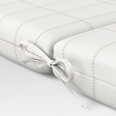  Woven Grid Outdoor Chair Cushion - Threshold™