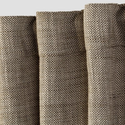  1pc Light Filtering Textured Weave Window Curtain Panel Cream - Threshold™