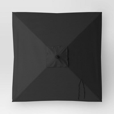  6' Square Outdoor Patio Market Umbrella With Black Pole - Threshold™