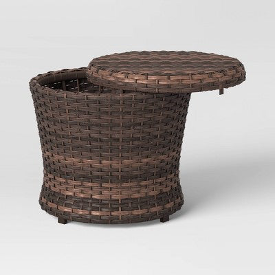  Halsted 5pc Wicker Small Space Patio Furniture Set - Threshold