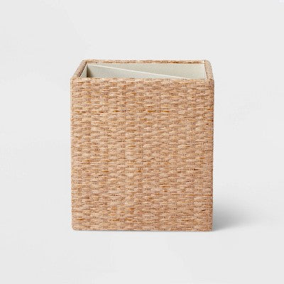  Woven Desk Tool Holder Taupe - Threshold™: Pencil & Pen Holder, Desk Organizer, Office Supplies,
