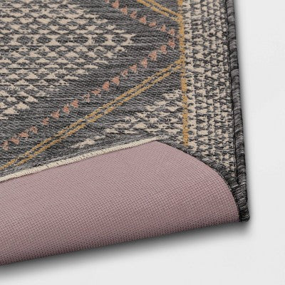  2'3"x3'9" Washable Tapestry Accent Rug Gray - Threshold™