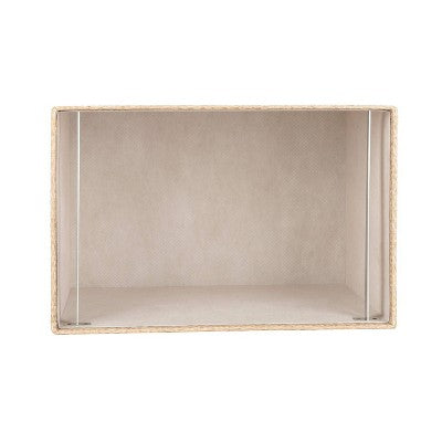  Woven File Box Taupe - Threshold™: Office Desk Organizer, Supplies Holder, , 11.5" H X 14" D X 9" W