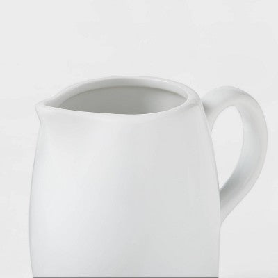  8oz Ceramic Creamer Pitcher White - Threshold™