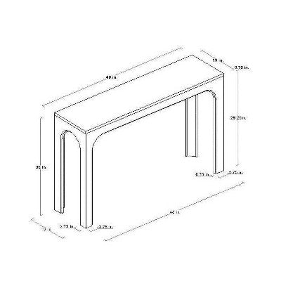  Thetford Console Table Gray - Threshold™ Designed With Studio McGee