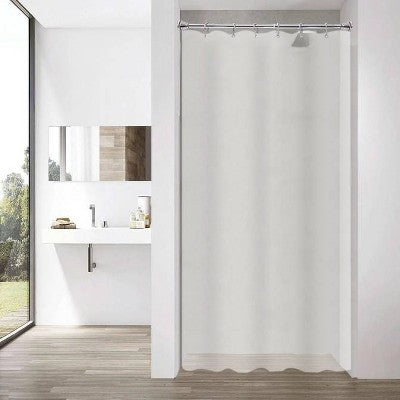  54"x78" Stall Size Medium Weight PEVA Shower Liner Clear - Threshold™: 100% PEVA, Waterproof, Grommet Top Design