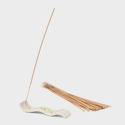  Oversized Citronella Scented Incense And Holder Pineapple Cove - Threshold™