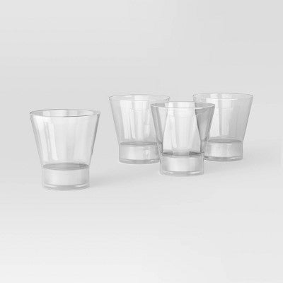  4pk Entertaining Martini Short Cocktail Glass Set - Threshold™: Dishwasher-Safe, Clear Glass, 10.5oz Capacity, Set Of 4