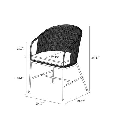  2pc Westcliff Seagrass Dining Chairs - Threshold™ Designed With Studio McGee