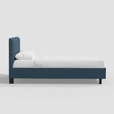  Olivia Upholstered Textured Linen Platform Bed - Threshold™