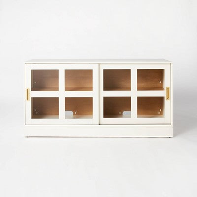  Promontory Sliding Glass TV Stand - Threshold™ Designed With Studio McGee