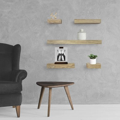  Set Of 5 Wall Shelf Natural - Project 62™