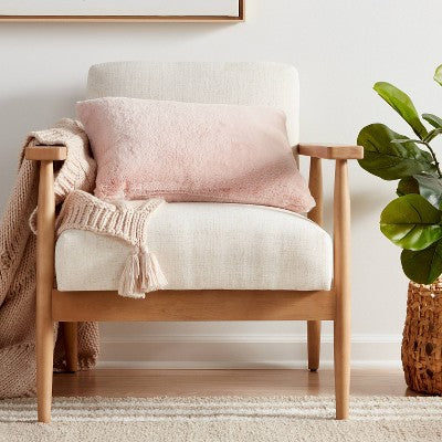  Faux Rabbit Fur Throw Pillow - Threshold™