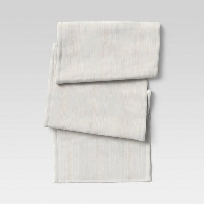  Cotton Solid Table Runner White - Threshold™