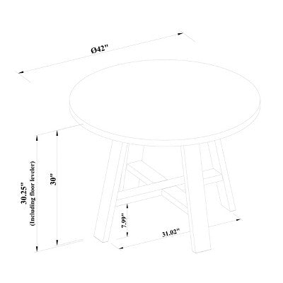  42" Linden Round Wood Dining Table - Threshold™ Designed With Studio McGee