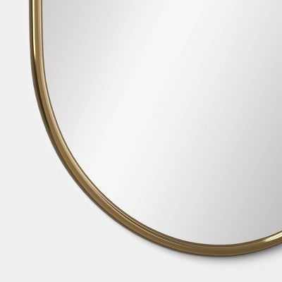  24"x36" Metal Tube Wall Mirror Gold - Threshold™