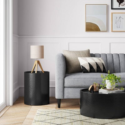  Manila Cylinder Drum Accent Table - Threshold™