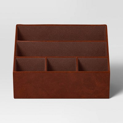  Faux Leather 5 Slot Desktop Organizer - Threshold™