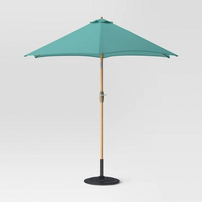  9'x9' Market Patio Umbrella - Light Wood Pole - Threshold™