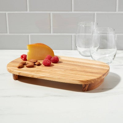  11" X 7" Olivewood Elevated Serving Board - Threshold™