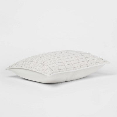  Flannel Windowpane Quilt Sham - Threshold™