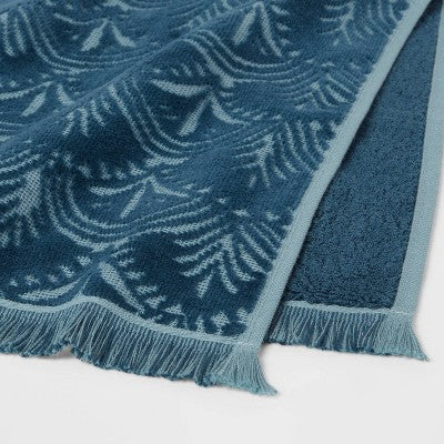  Plush Scallop Towel Teal Blue - Threshold™