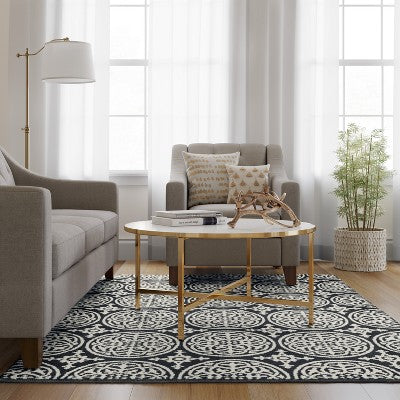  Medallion Washable Tufted And Hooked Rug - Threshold