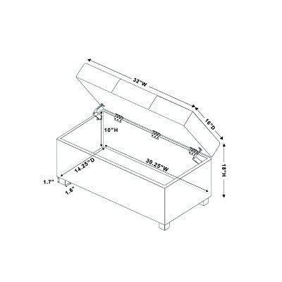  Essex Double Storage Ottoman - Threshold™