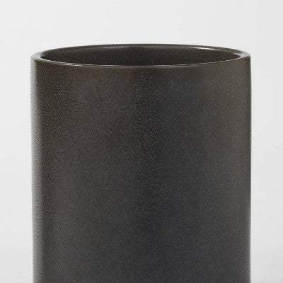  Stoneware Tilley Utensil Holder Black - Threshold™: Kitchen Utensil Storage, Dishwasher-Safe, Glazed Matte Finish