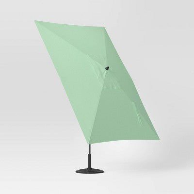  10'x6' Rectangular Market Patio Umbrella - Black Pole - Threshold™