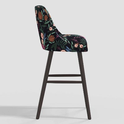  Geller Modern Counter Height Barstool In Botanical Grant Floral Ink - Threshold™