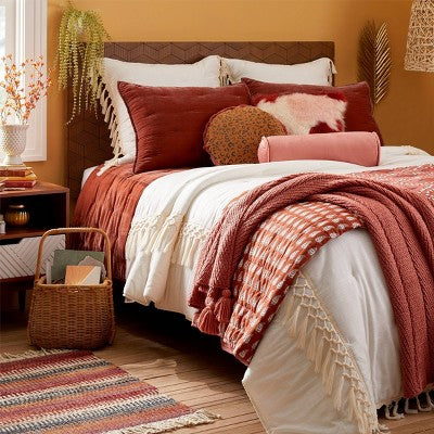  Touraco Nightstand White/Brown - Threshold™