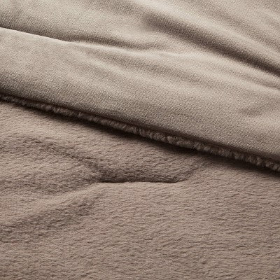  3pc Luxe Faux Fur Comforter And Sham Set - Threshold™