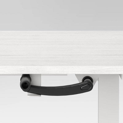  Loring Manual Height Adjustable Standing Desk White - Threshold™