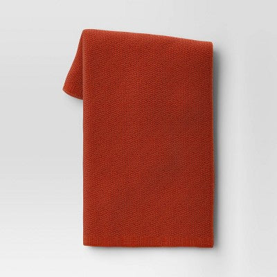  Solid Chenille Knit Throw Blanket - Threshold™