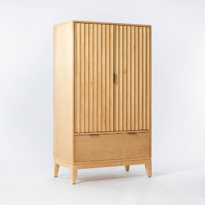  55" Thousand Oaks Wood Scalloped Cabinet - Threshold™ Designed With Studio McGee