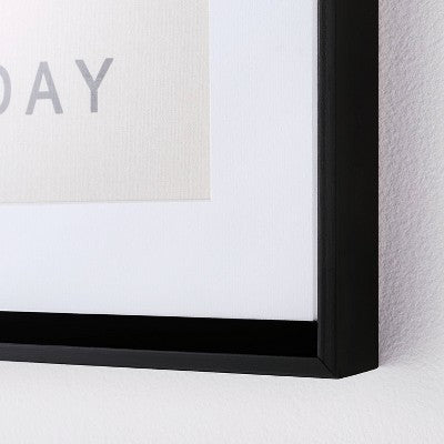  12" X 16" Today Is A Good Day Framed Wall Canvas Brown - Threshold™ Designed With Studio McGee