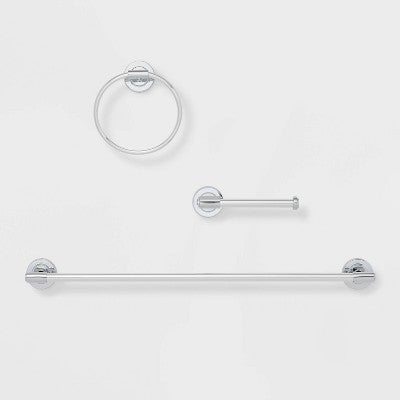  3pc Clean Bath Hardware Set - Threshold™