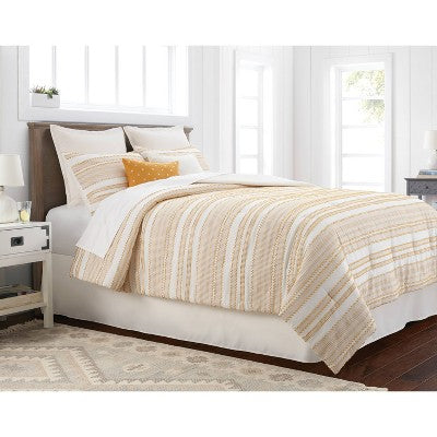  8pc Clipped Jacquard Stripe Comforter Bedding Set - Threshold™