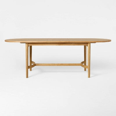  Cardamine Racetrack Dining Table Natural Wood - Threshold™ Designed With Studio McGee