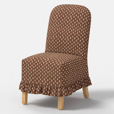  Replacement Ruffled Slipcover Only For Rounded Back Dining Chair - Threshold™