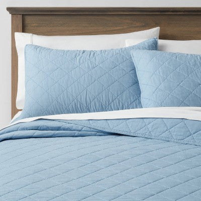  Diamond Stitch Cotton Linen Quilt Sham - Threshold™