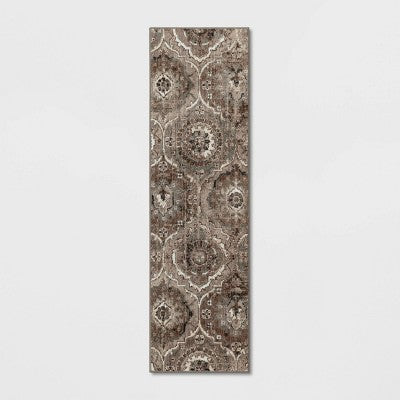  Bailey Companion Tile Print Accent Rug Tan - Threshold™