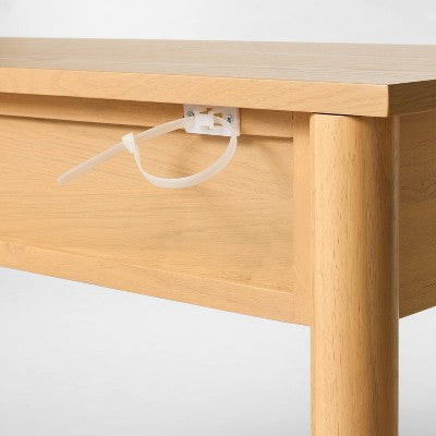  48" Modern Wooden Console Table With Drawer Brown - Threshold™ Designed With Studio McGee