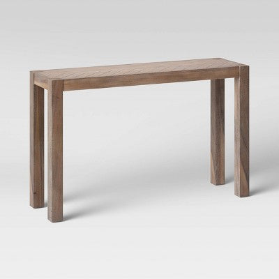  Bayshore Herringbone Console Table Brown - Threshold™