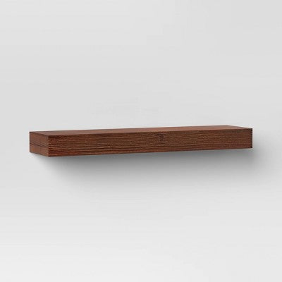  24" Floating Wood Shelf - Threshold™