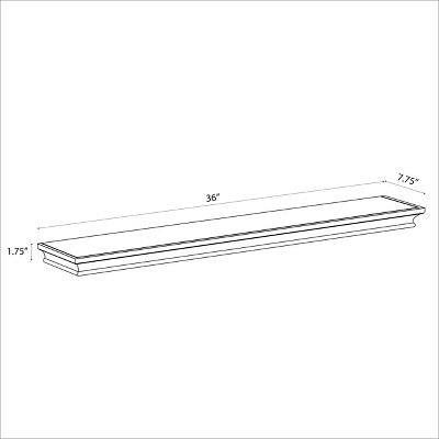  Traditional Wall Shelf White - Threshold™