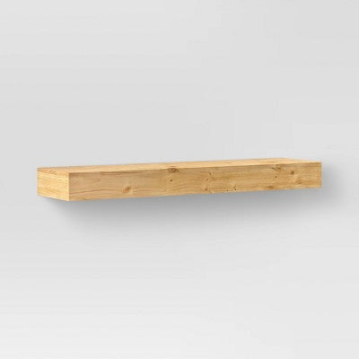  24" Floating Wood Shelf - Threshold™
