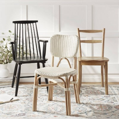  Canton Rattan And Woven Dining Chair White - Threshold™