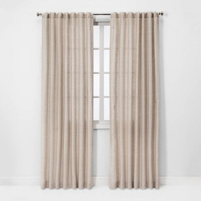  1pc Light Filtering Linen Window Curtain Panel - Threshold™